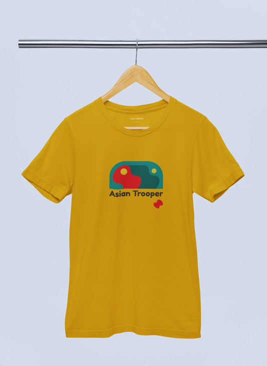 Yellow Regular Fit Printed T-Shirt