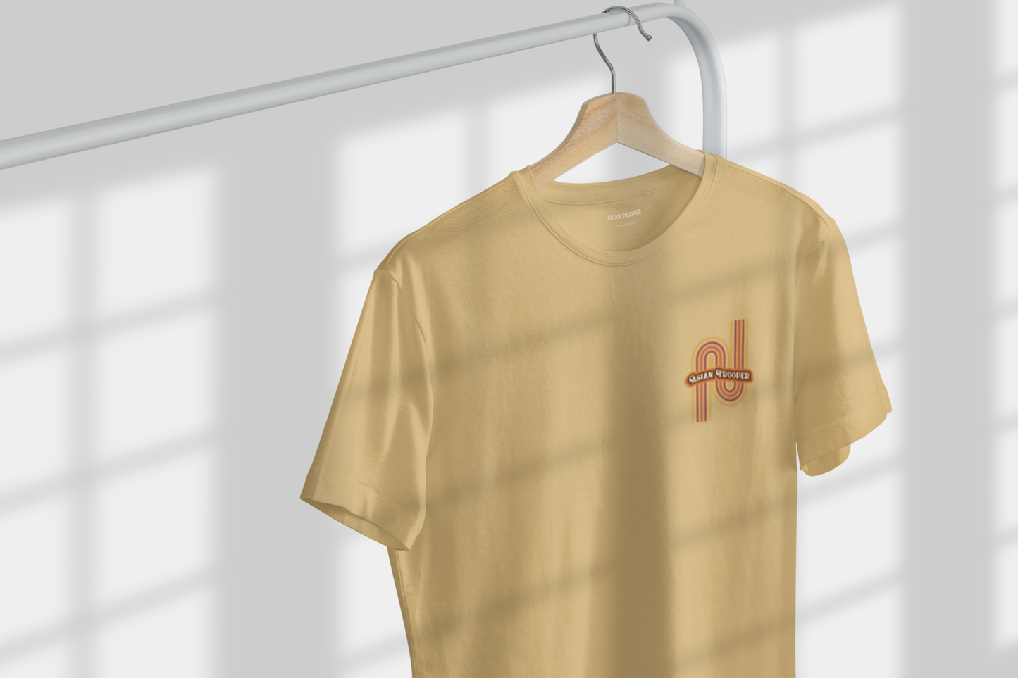 Beige Regular Fit Printed T-Shirt