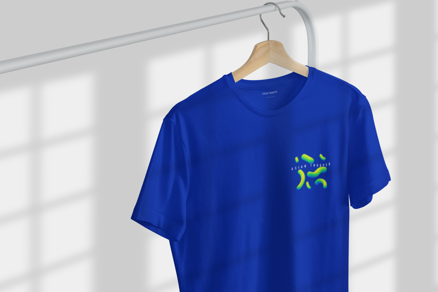 Blue Regular Fit Printed T-Shirt