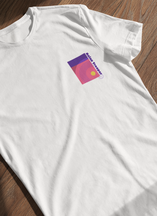 White Regular Fit Printed T-Shirt