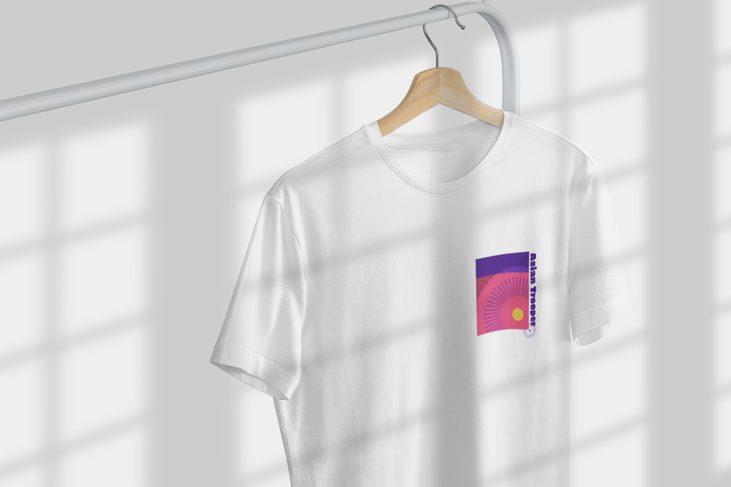 White Regular Fit Printed T-Shirt