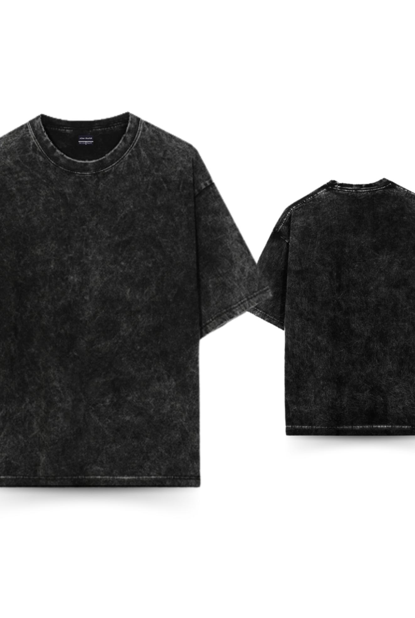 Acid Wash Black Oversized T-shirt