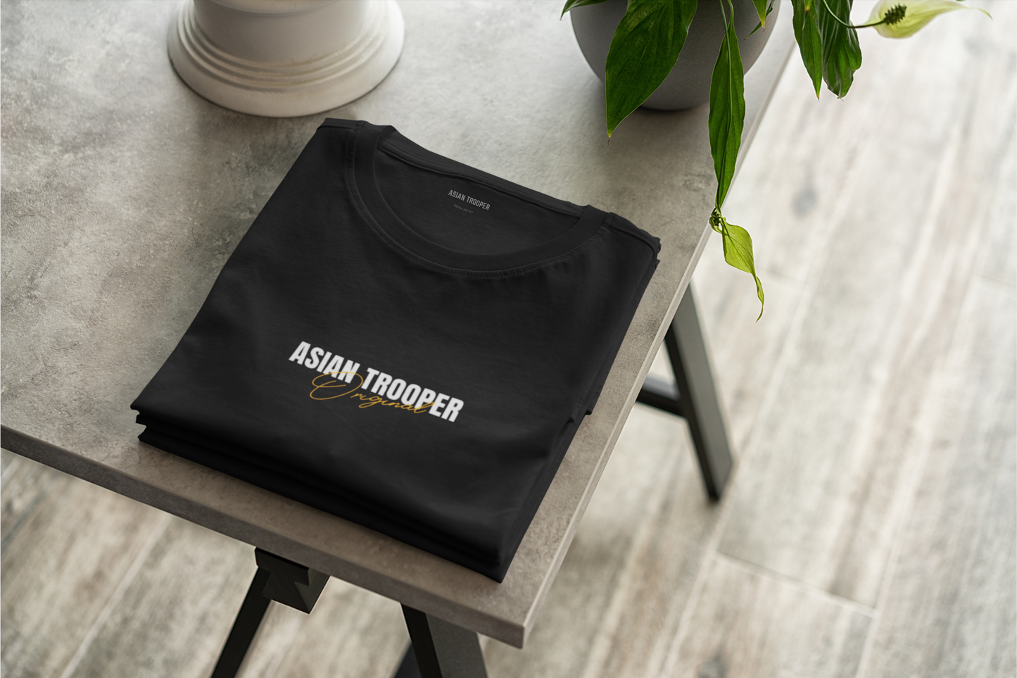 Black Regular Fit Printed T-Shirt
