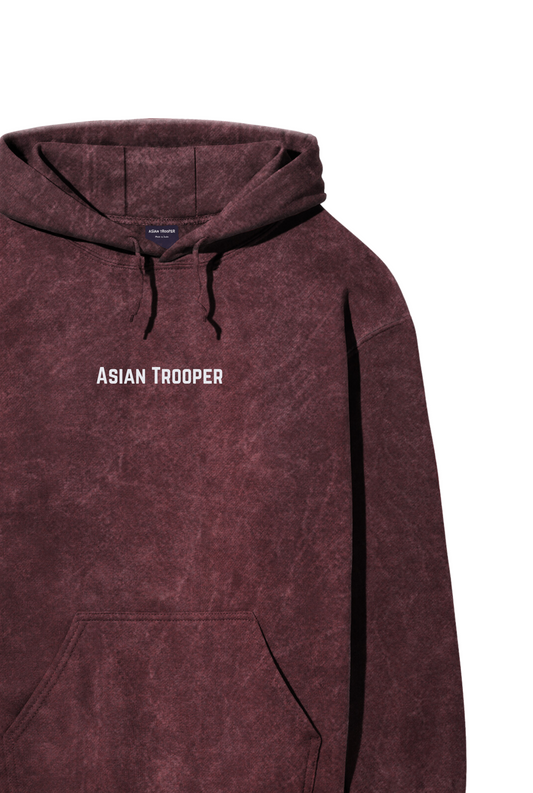 Vintage Washed Maroon Hoodie