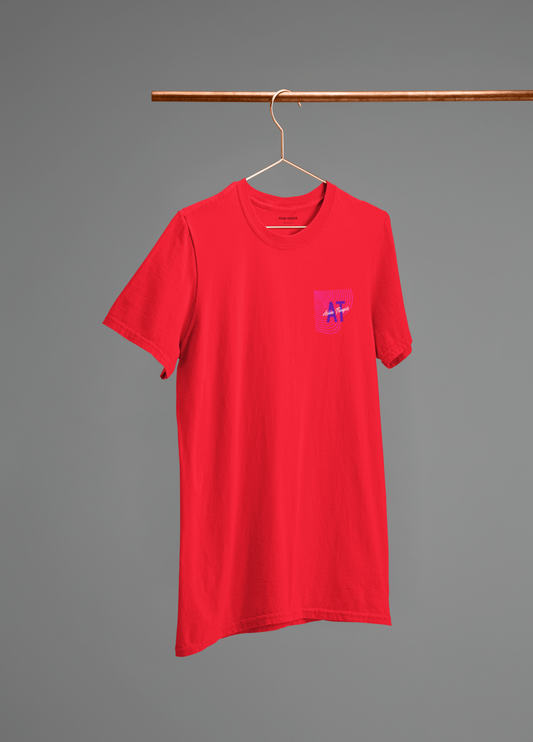 Red Regular Fit Printed T-Shirt