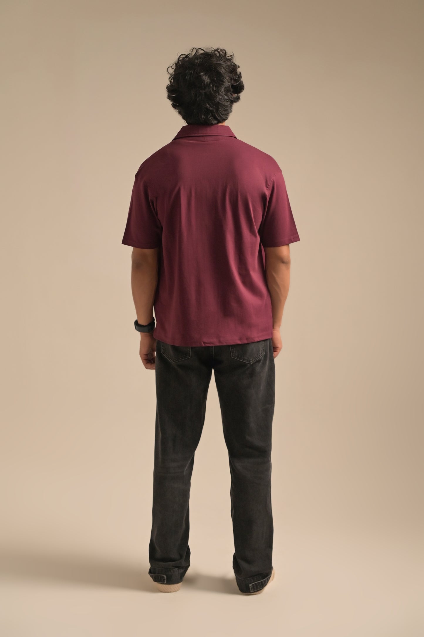 Oversized Maroon Shirt