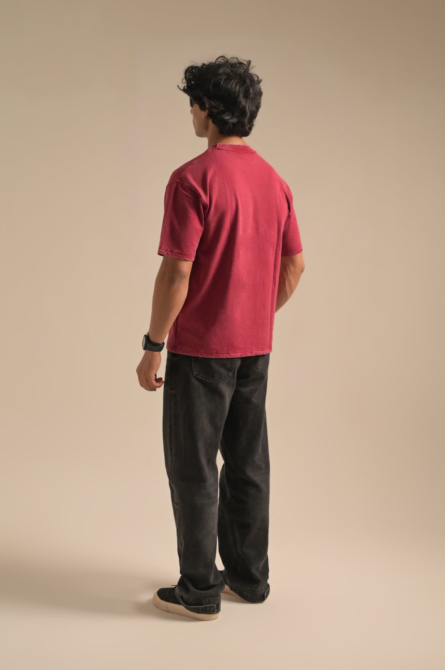 Vintage Maroon Oversized T-shirt