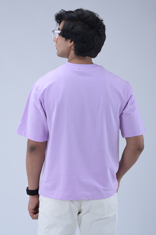 Elegant Lavender Oversized T-shirt