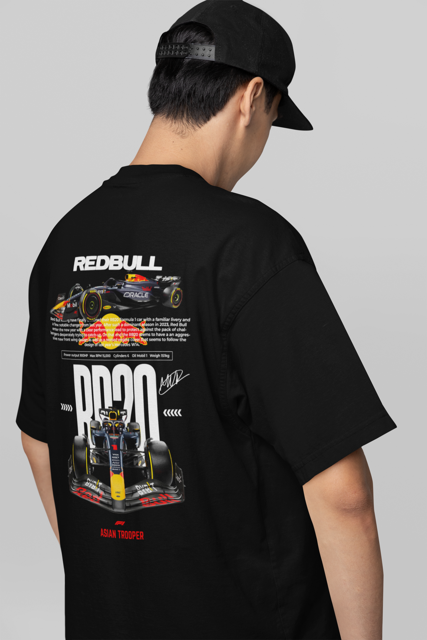 Black printed Oversized T-shirt