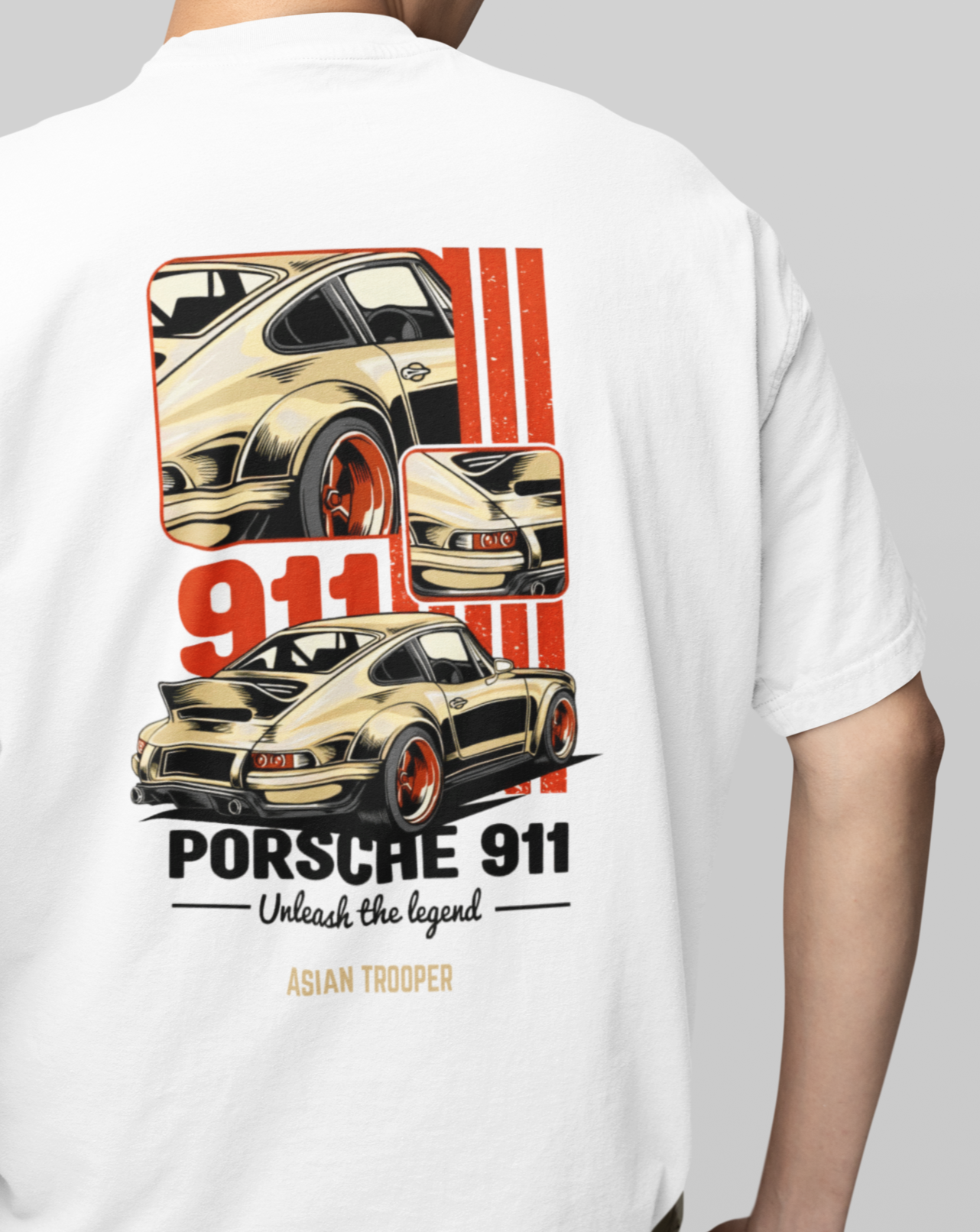 Butter White printed Oversized T-shirt