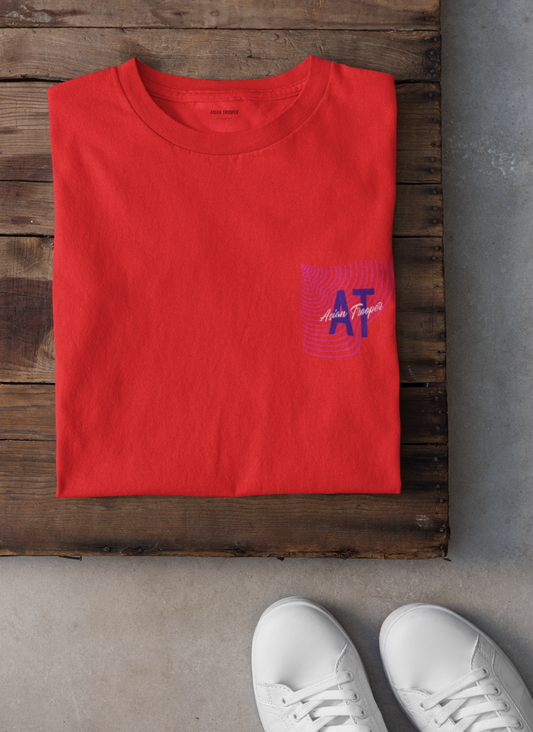 Red Regular Fit Printed T-Shirt