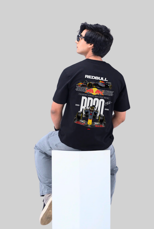 Black printed Oversized T-shirt