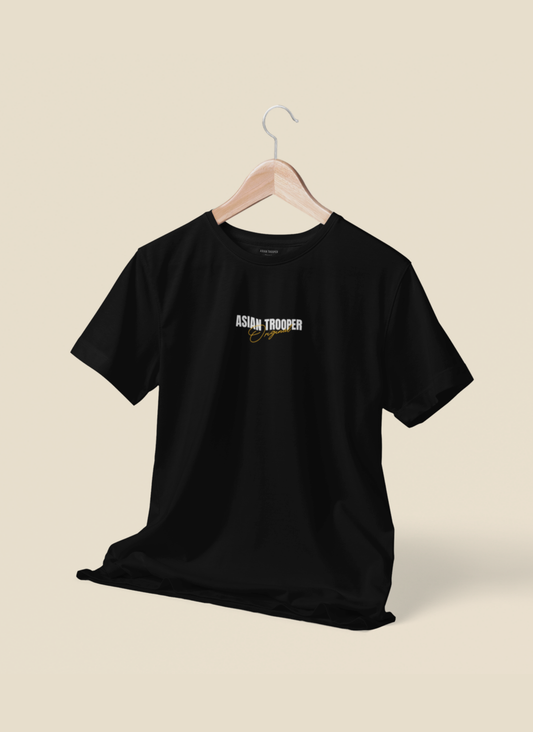 Black Regular Fit Printed T-Shirt