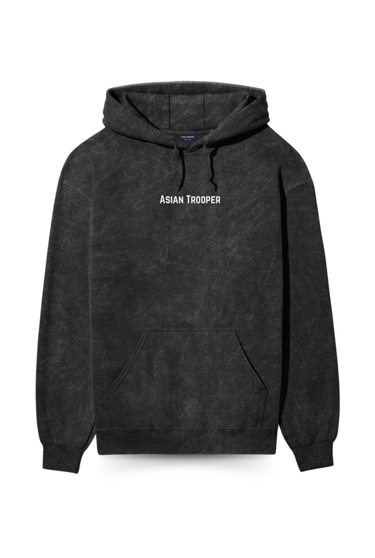 Vintage Washed Black Hoodie