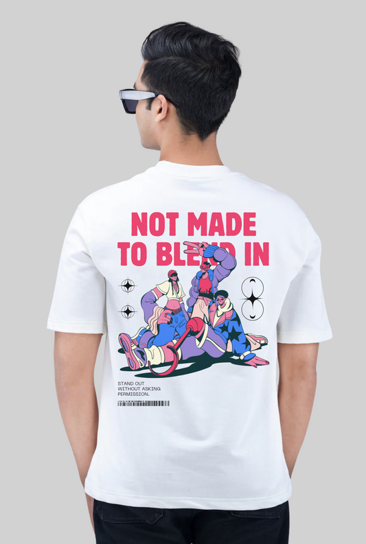Butter White printed Oversized T-shirt