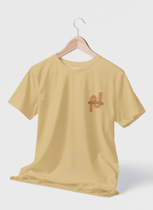 Beige Regular Fit Printed T-Shirt