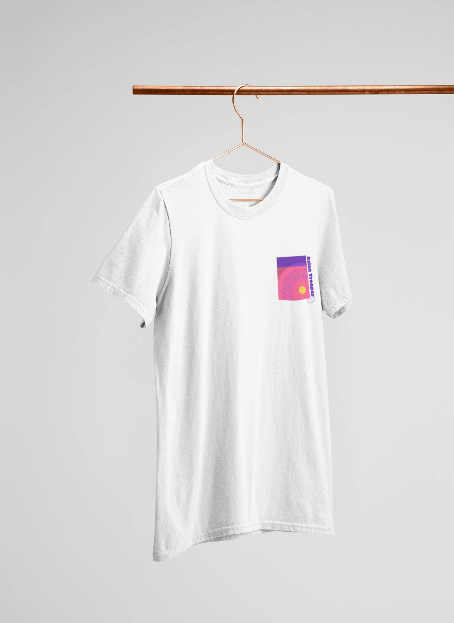 White Regular Fit Printed T-Shirt
