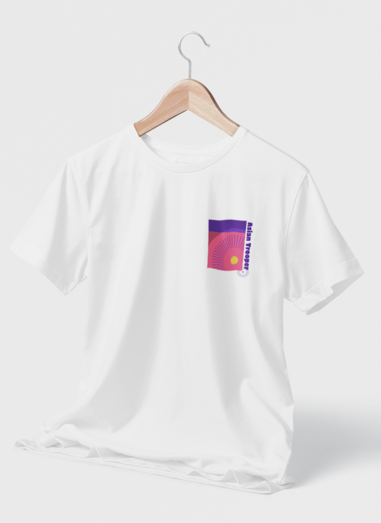 White Regular Fit Printed T-Shirt