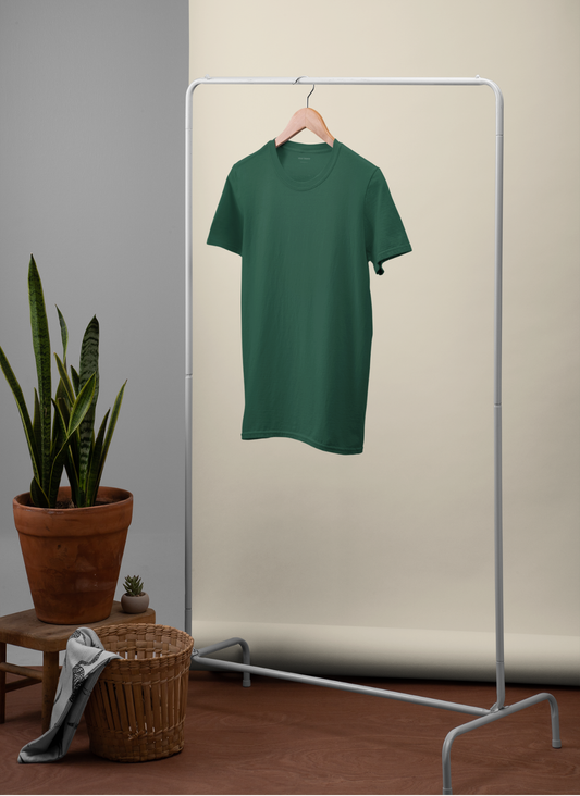 Leaf Green Regular Fit T-Shirt