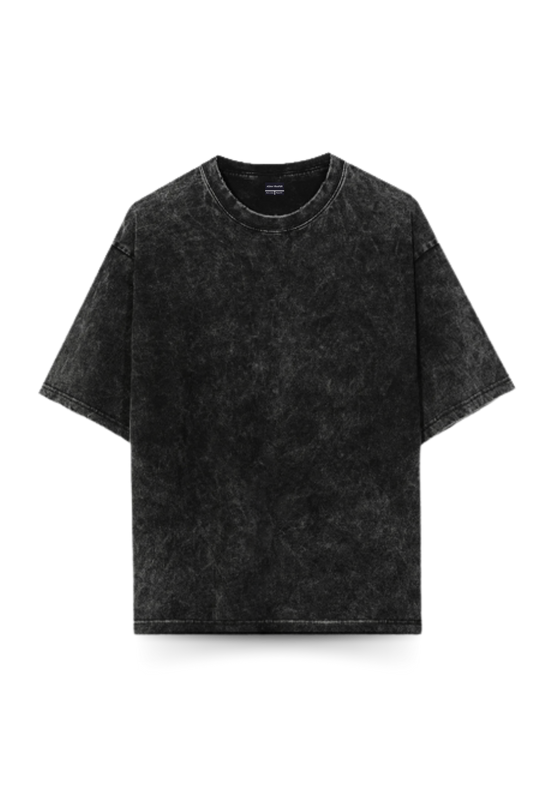 Acid Wash Black Oversized T-shirt