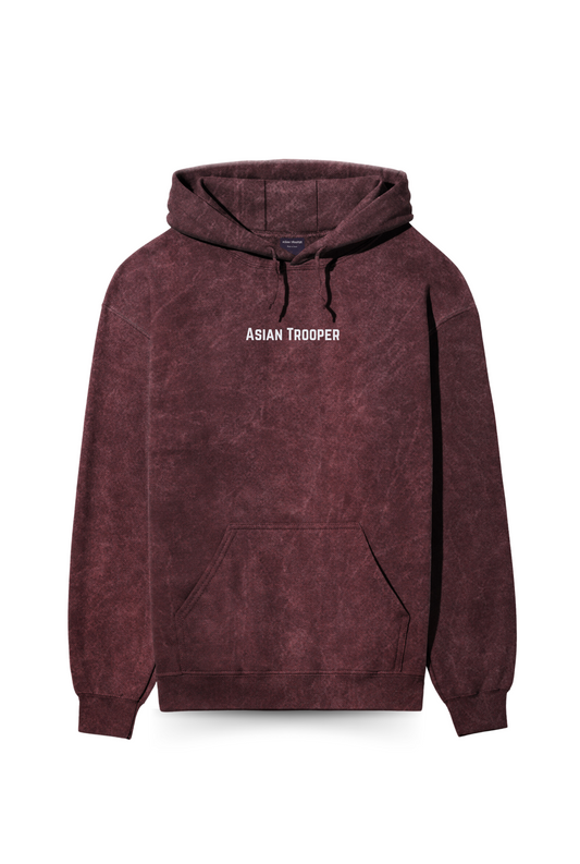 Vintage Washed Maroon Hoodie