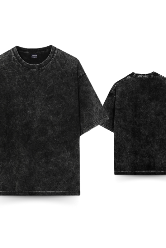 Acid Wash Black Oversized T-shirt