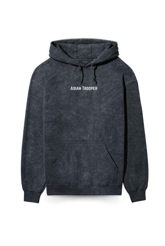 Vintage Washed Navy Blue Hoodie