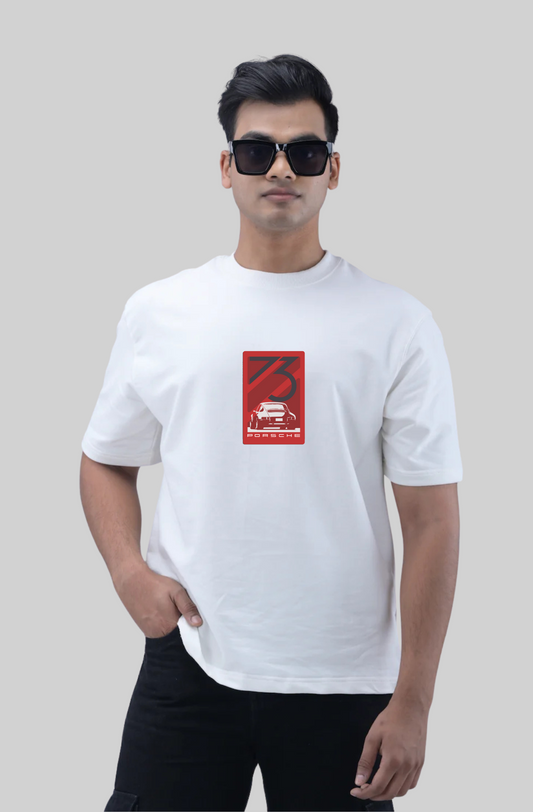 Butter White printed Oversized T-shirt
