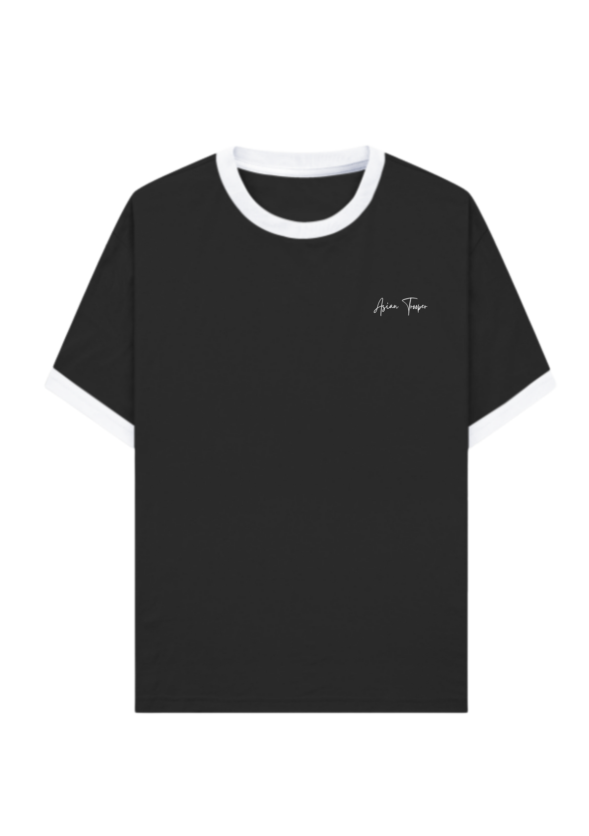 Classic Ringer Tee Black & White