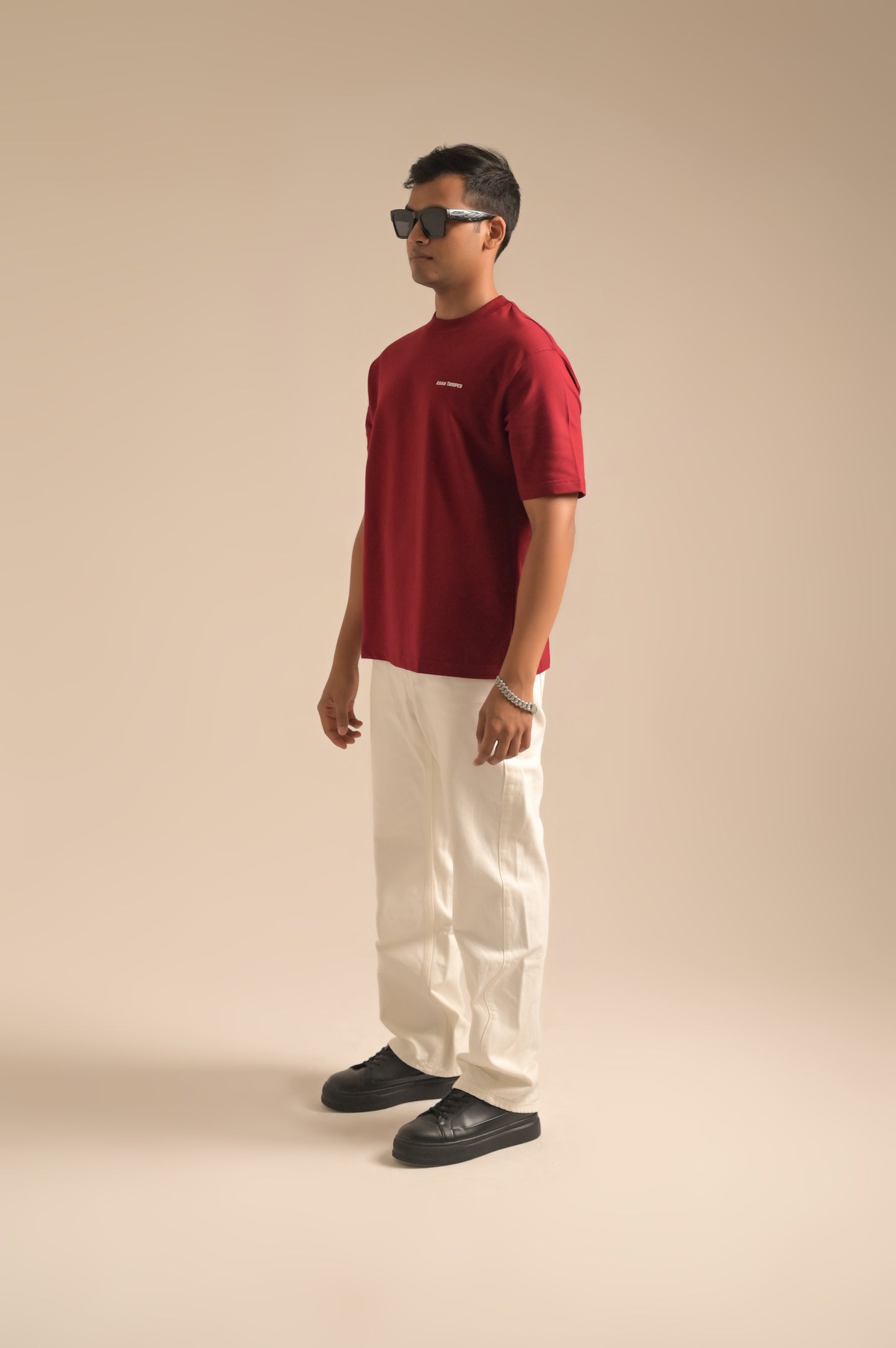 Royal Maroon Oversized T-shirt