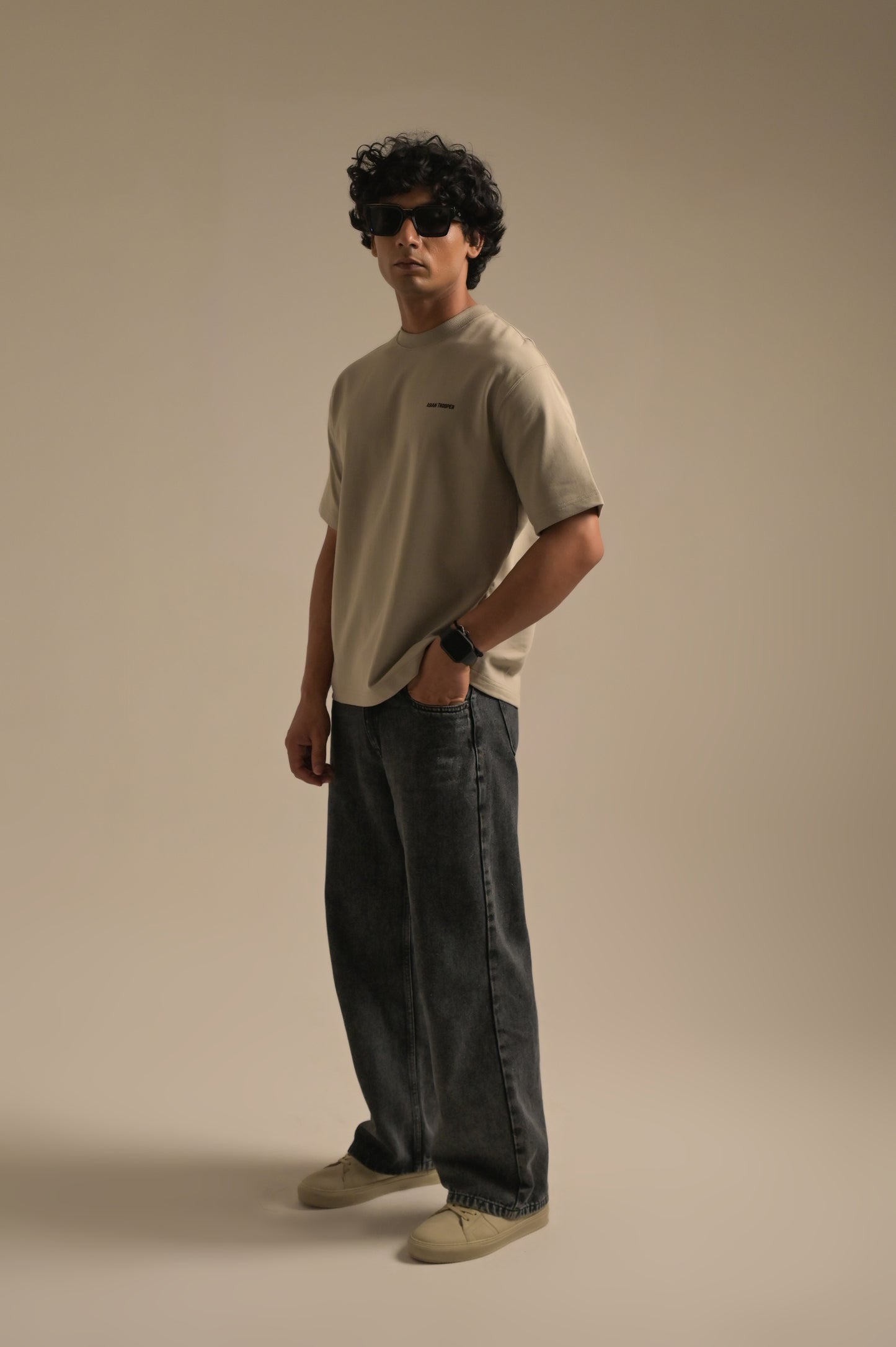 Bright Grey Oversized T-Shirt