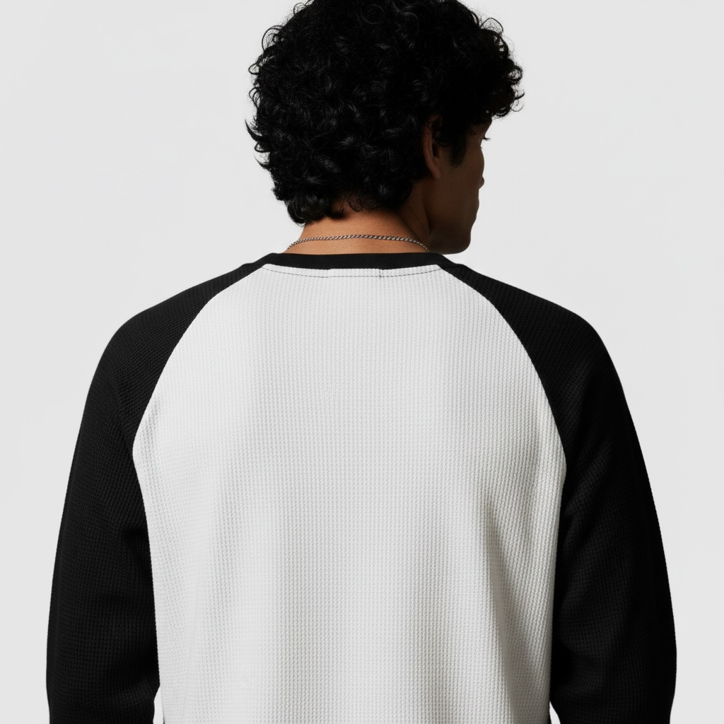 Waffle Raglan Full Sleeve T-Shirt
