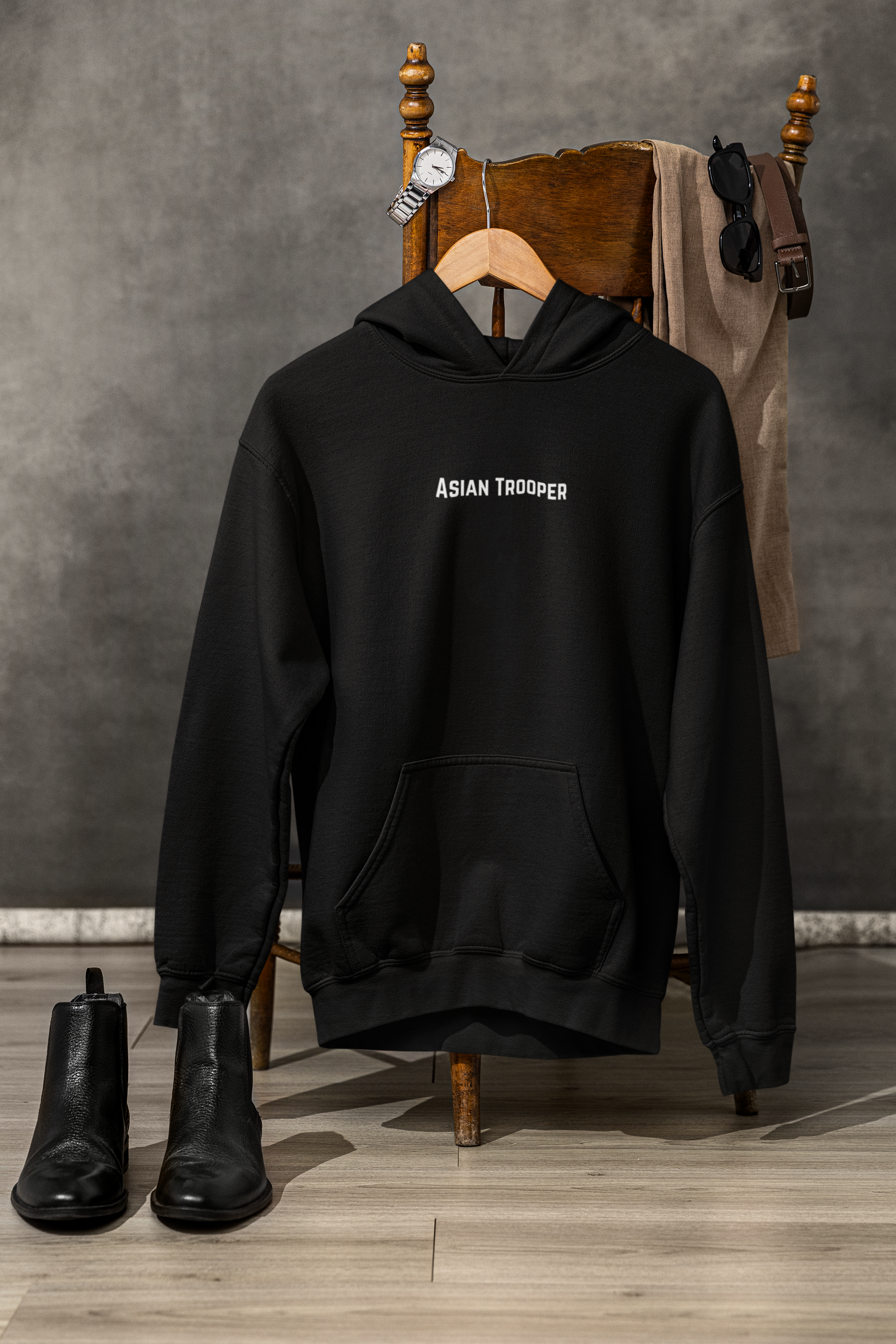 Classic Black Hoodie – Asian Trooper Classic Black Hoodie – Asian Trooper